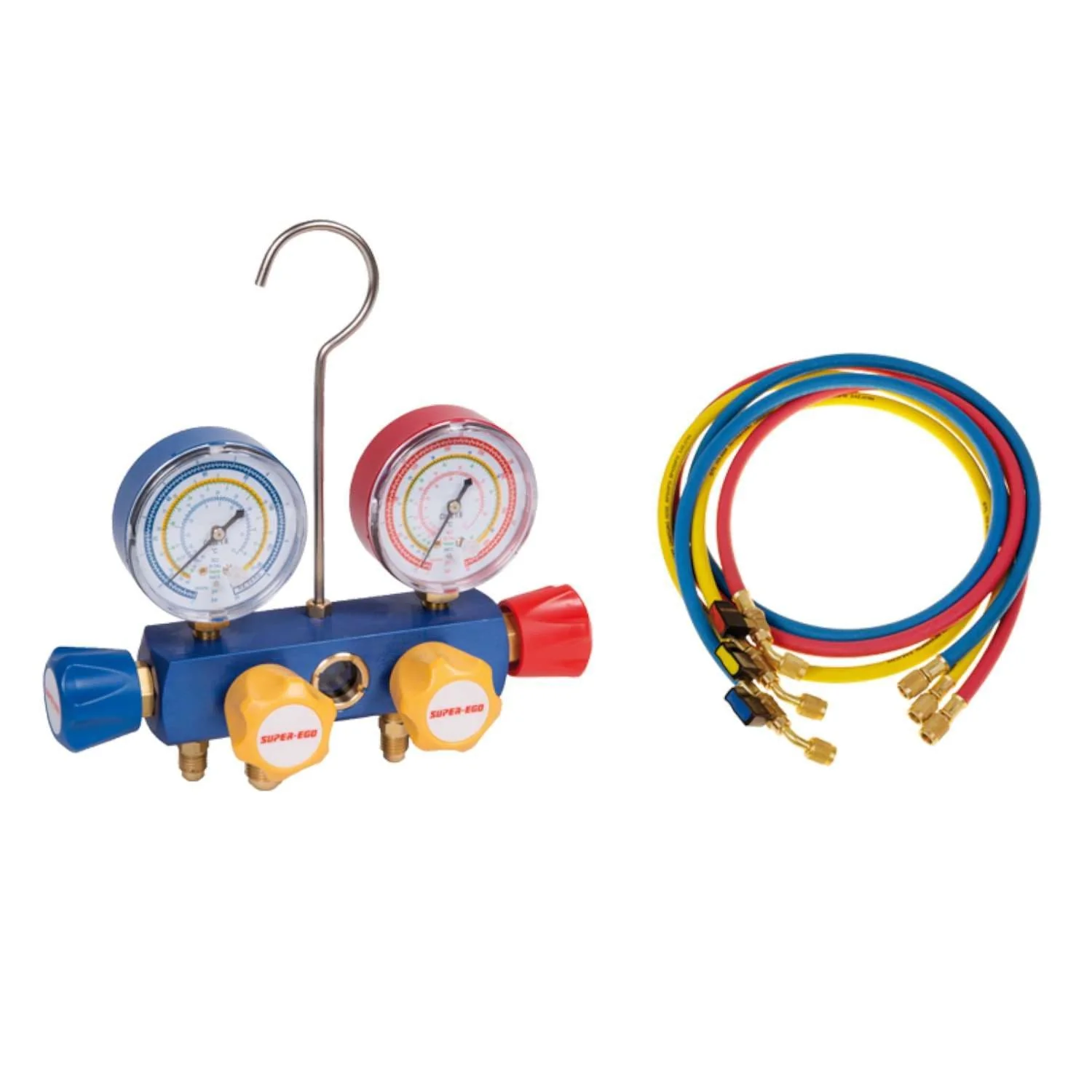 Super Ego SEGO 4 Way Manifold Gauge Set R410A - Image 4